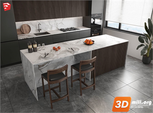 Kitchen island Skp Files